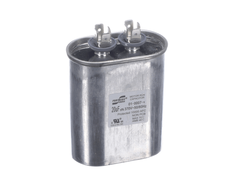 NORTEK GLOBAL HVAC Nortek Global Hvac 01-0007 capacitor, run 370 volt 50/60hz 20uf oval