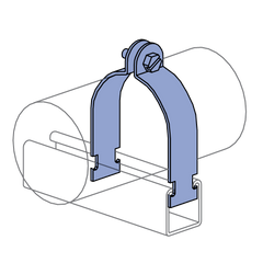POWER-STRUT Power-Strut P1118 EG Strut Pipe Clamp 2-1/2 inches