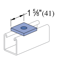 POWER-STRUT Power-Strut P1062 EG strut fitting square washer 5/16 inch