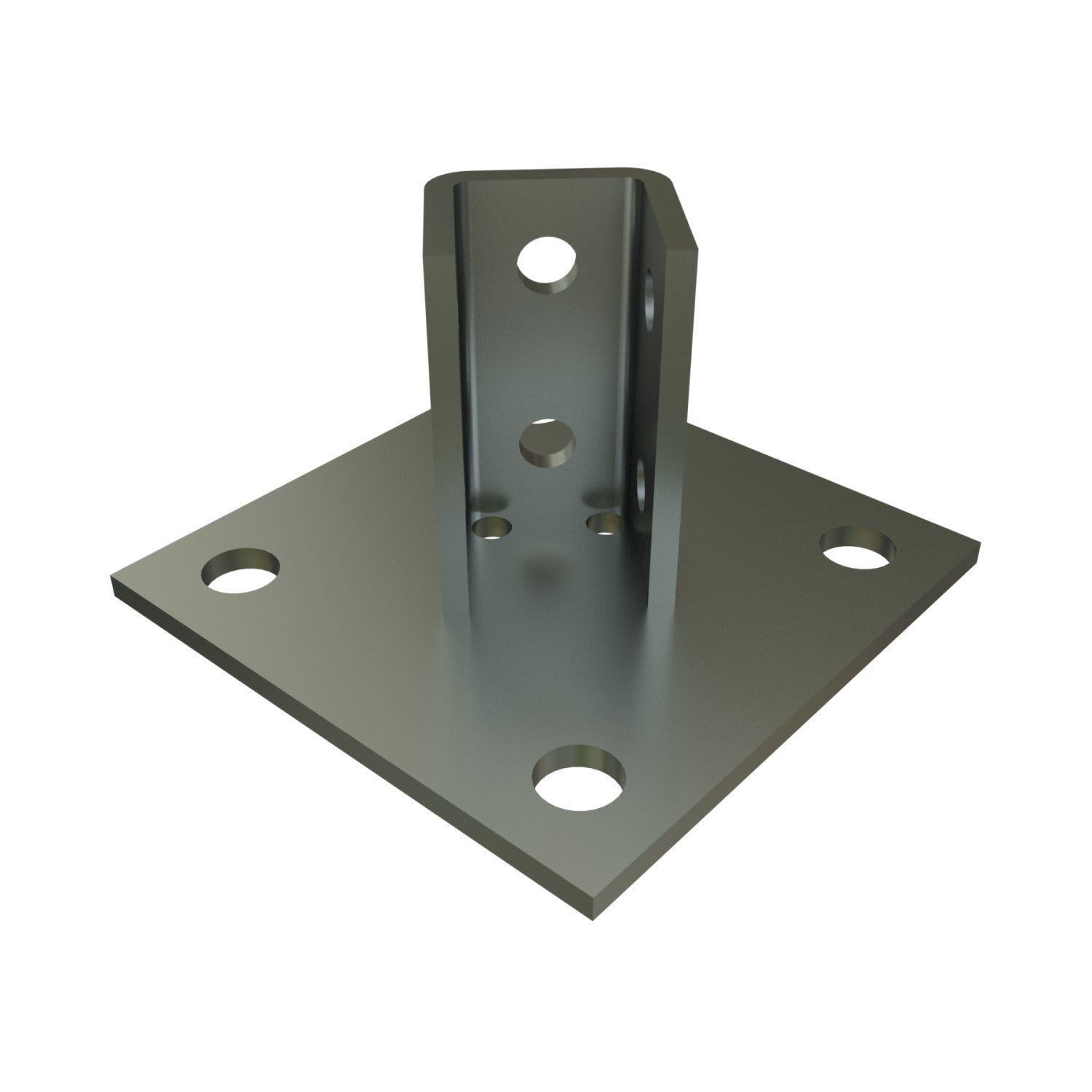 POWER-STRUT Power-Strut P2072ASQ EG Strut Fitting 6 inchesx 3-3/4 inchesx 6 inches Square