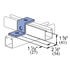POWER-STRUT Power-Strut P1045 EG 3 hole, Z shape fitting