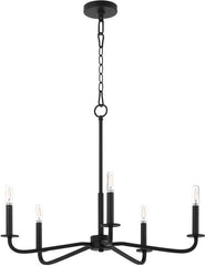 QUORUM INTERNATIONAL Quorum International 6307-5-59 Rutherford Modern Chandelier Light 5 x 60W 24.5 inch wide 20.75 inch tall