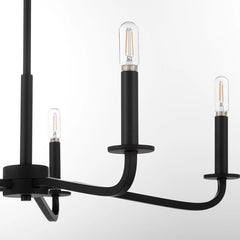 QUORUM INTERNATIONAL Quorum International 6307-5-59 Rutherford Modern Chandelier Light 5 x 60W 24.5 inch wide 20.75 inch tall