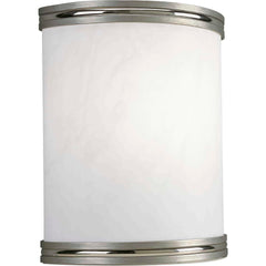 PROGRESS LIGHTING Progress Lighting P7083-0930K9 LED wall sconce with alabaster swirl acrylic diffuser and replaceable LED module 17W 1-light