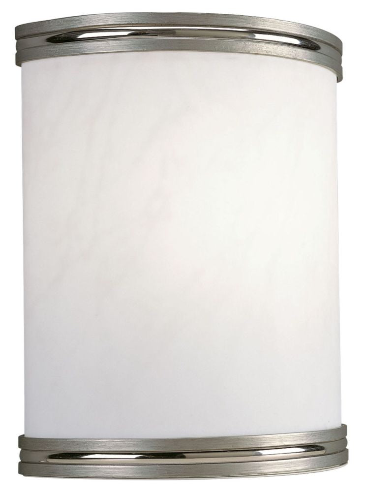 PROGRESS LIGHTING Progress Lighting P7083-0930K9 LED wall sconce with alabaster swirl acrylic diffuser and replaceable LED module 17W 1-light
