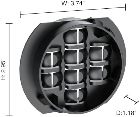 RACK-A-TIERS Rack-A-Tiers KO25W Wire Waffle Multiple NM Cable Connector 2.5 Inch