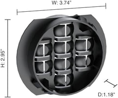 RACK-A-TIERS Rack-A-Tiers KO25W Wire Waffle Multiple NM Cable Connector 2.5 Inch