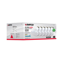 SATCO Satco S11473 BR30 LED 8.5W 6-pack 100 degree beam angle replacement S9058