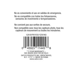 SATCO Satco S11445 A19 LED, PIR sensor, non-dimmable 12 watt