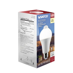 SATCO Satco S11445 A19 LED, PIR sensor, non-dimmable 12 watt