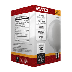 SATCO Satco S21250 G40 LED Lamp 4.5 Watt Medium Base S9869