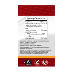 SATCO Satco S21209 G16.5 LED lamp 5.5 watt 300 degree S21739