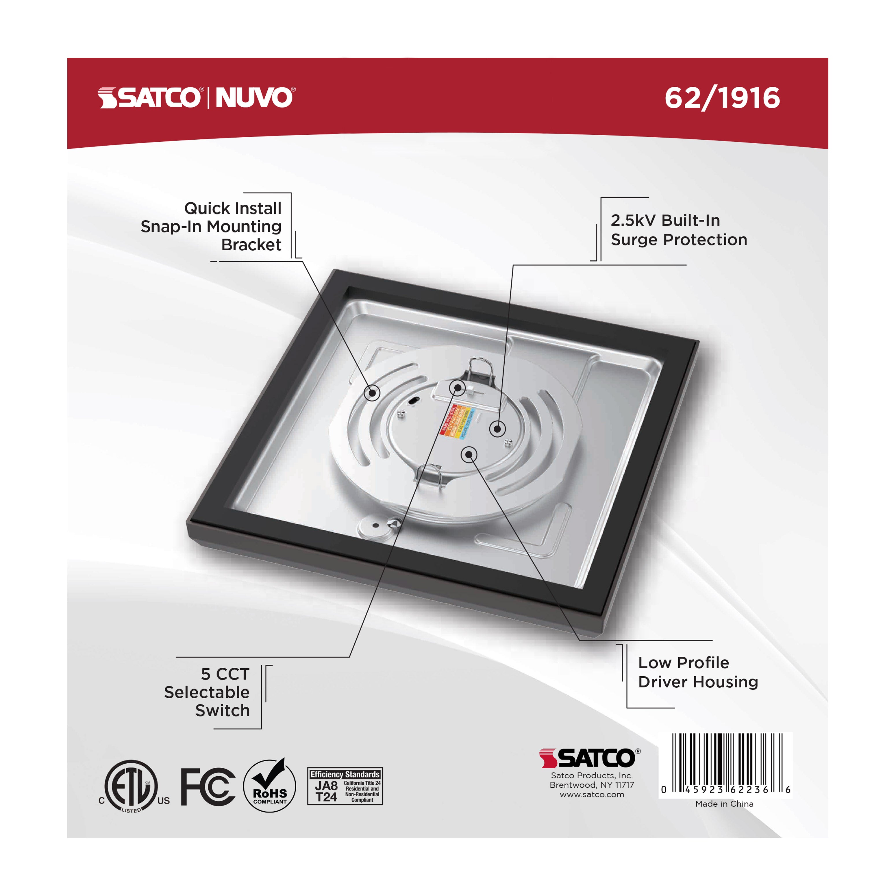 SATCO Satco 62-1916 Blink 10W LED 7 inches Square