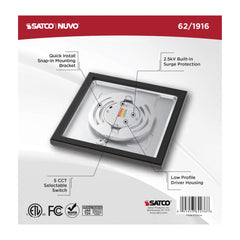 SATCO Satco 62-1916 Blink 10W LED 7 inches Square