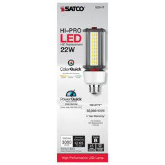 SATCO Satco S23147 LED HID Replace 22/18/16W E26 Base
