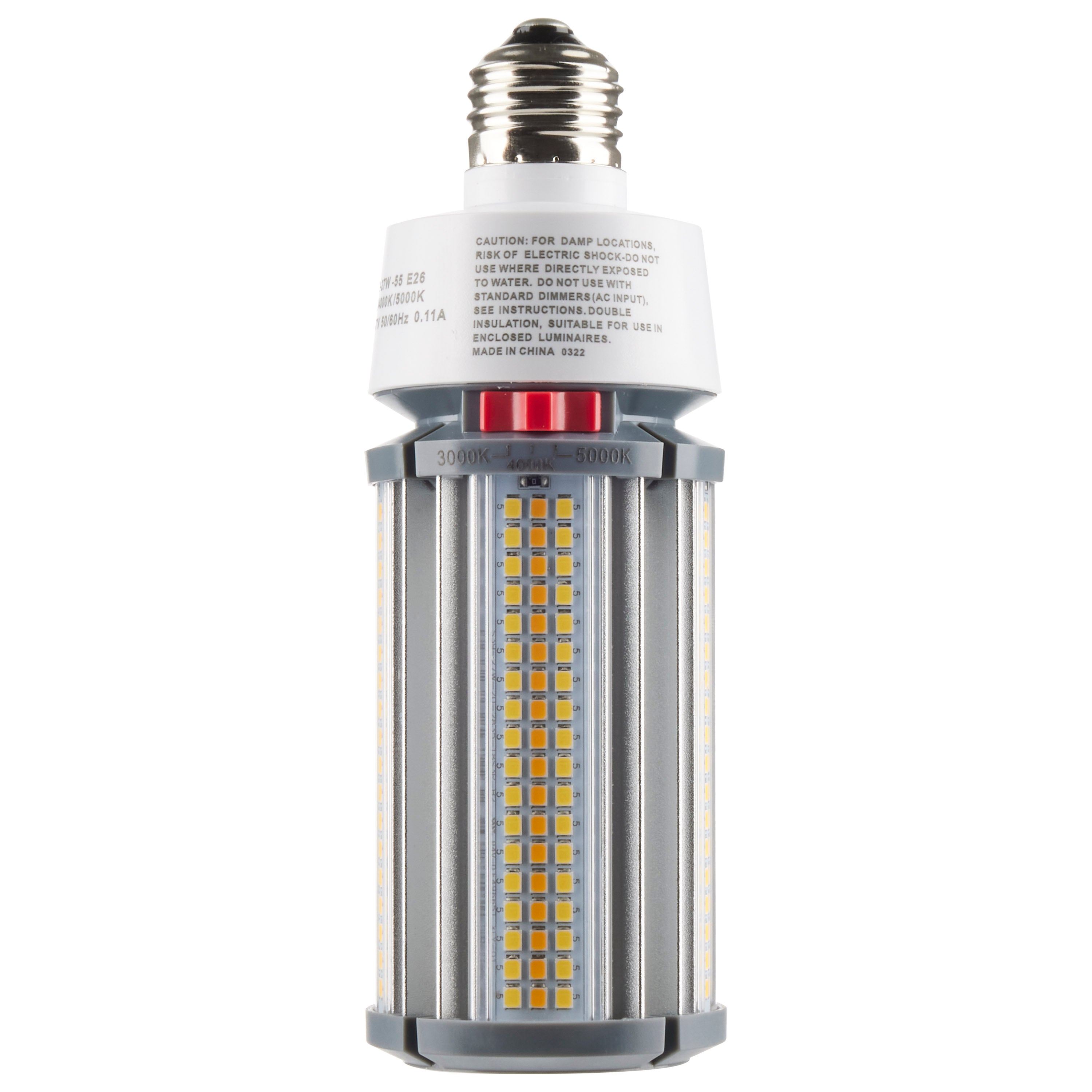 SATCO Satco S23161 LED HID Bulb, CCT Select, Type B, Ballast Bypass, E26 Base 27W 277-347V 6 Pack S28711 S8711