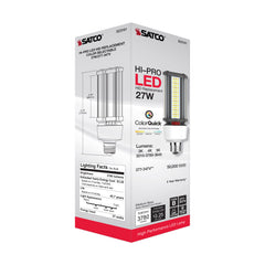 SATCO Satco S23161 LED HID Bulb, CCT Select, Type B, Ballast Bypass, E26 Base 27W 277-347V 6 Pack S28711 S8711