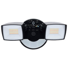SATCO Satco 65-998 LED Security Light with Nightlight PIR Sensor Dual Head Field Selectable 17W/25W 103 Degree