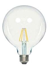 SATCO Satco S9566 filament LED G40 globe 6.5W 360 degree beam spread 60W incandescent equivalent