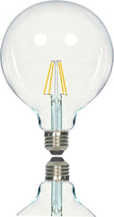 SATCO Satco S9566 filament LED G40 globe 6.5W 360 degree beam spread 60W incandescent equivalent