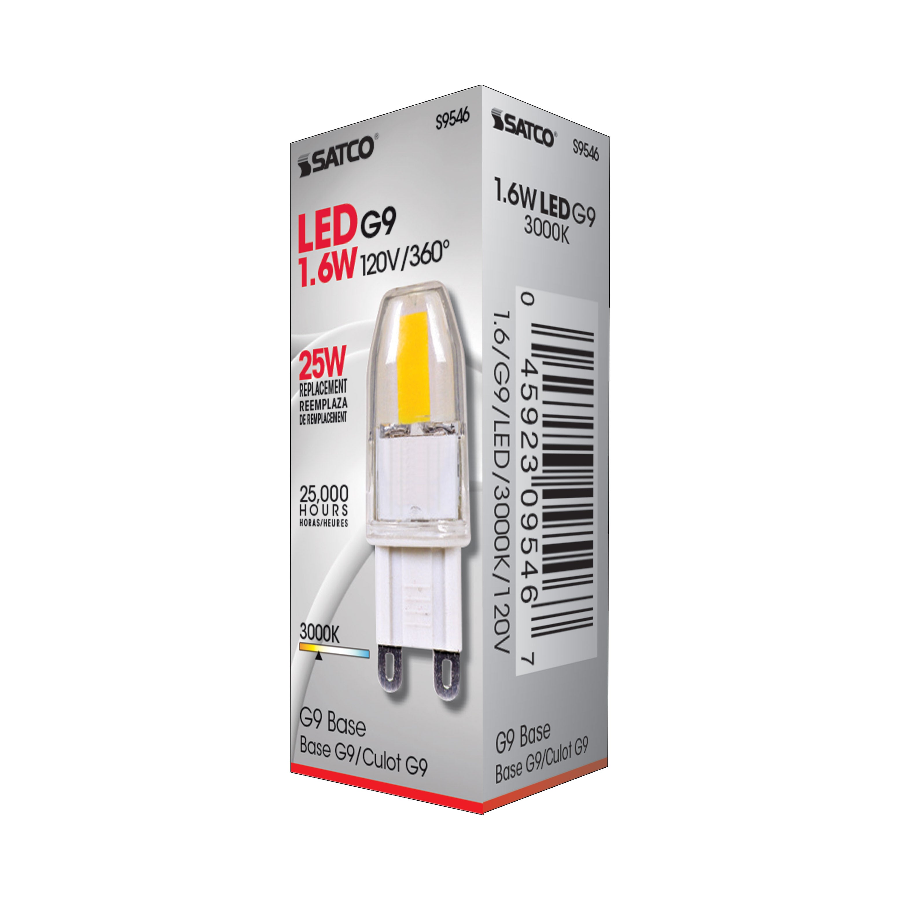 SATCO Satco S9546 mr led jcd led g9 base 1.6w 1.88 inch 360 degree