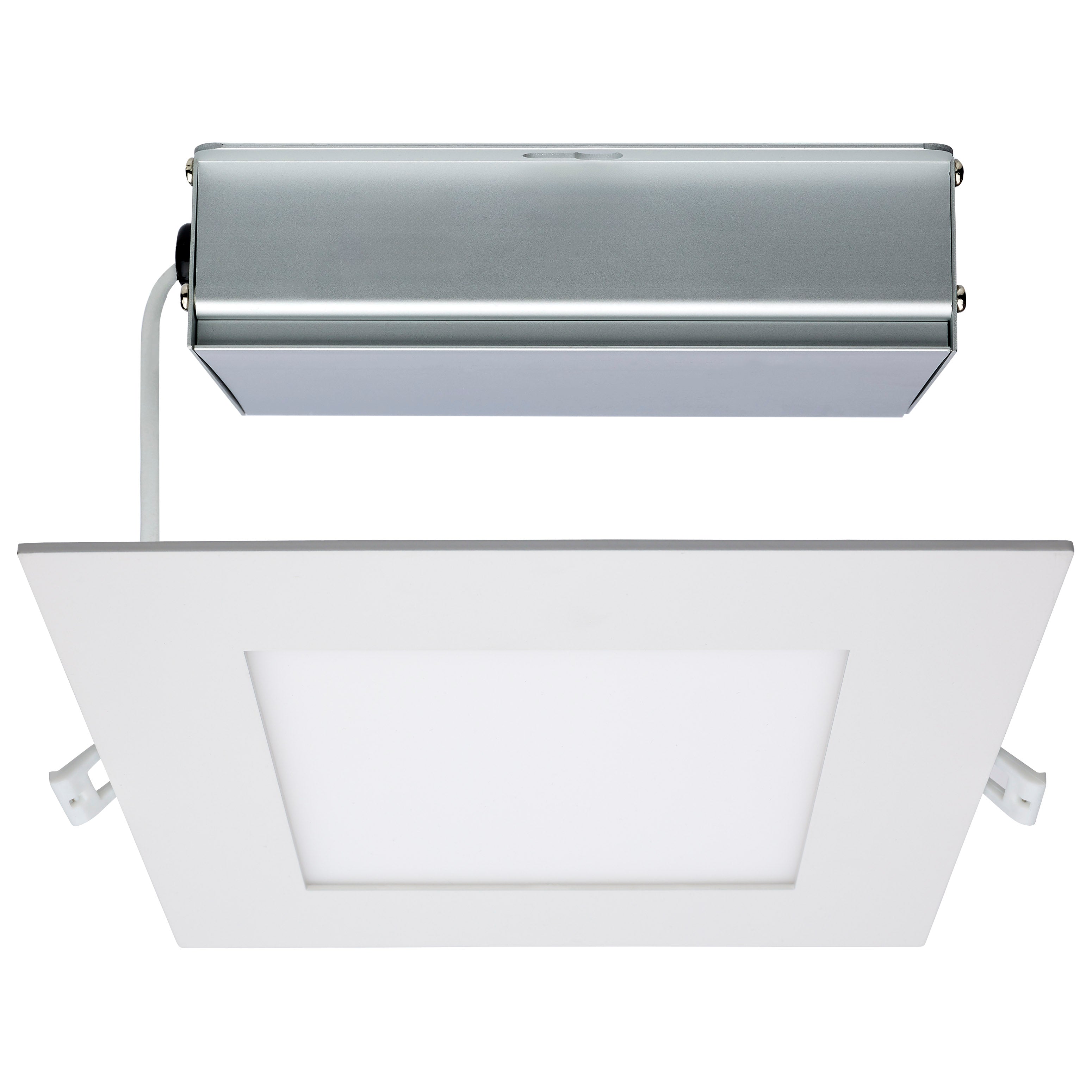SATCO Satco S11831 led direct wire downlight edge-lit 24 watt 8 inch cct selectable 120 volt dimmable square remote driver