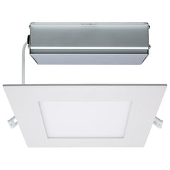 SATCO Satco S11831 led direct wire downlight edge-lit 24 watt 8 inch cct selectable 120 volt dimmable square remote driver