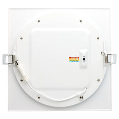 SATCO Satco S11831 led direct wire downlight edge-lit 24 watt 8 inch cct selectable 120 volt dimmable square remote driver