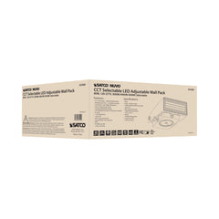SATCO Satco 65-680 80 watt adjustable led wall pack cct selectable 9600-10k lumens dlc premium