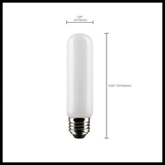SATCO Satco S21352 8 watt T10 LED lamp, frost, medium base, 90 CRI, 2700K