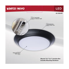 SATCO Satco 62-1804R1 7 inch LED disk light 9.5W