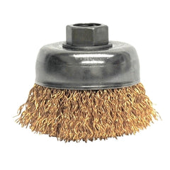 WEILER Weiler 13231 Mighty-Mite Cup Brush Non-Sparking 3 in 5/8-11 UNC Arbor