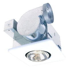 AIR KING Air King AK917 bathroom fan w/ single-bulb heat lamp ceiling mount 70 CFM 250 watt 4 inch single bulb