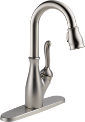 DELTA FAUCET Delta Faucet 9678-SP-DST Leland Bar Faucet Single Hole 8.25 Inch Spout Height