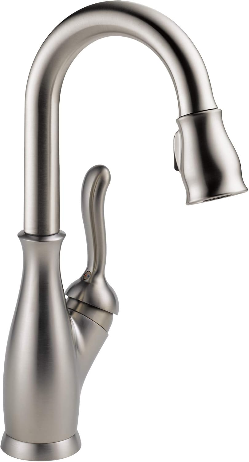 DELTA FAUCET Delta Faucet 9678-SP-DST Leland Bar Faucet Single Hole 8.25 Inch Spout Height