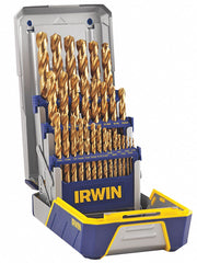 IRWIN Irwin 3018003 Drill Bit Set, Titanium Nitride Coated, 29-Piece