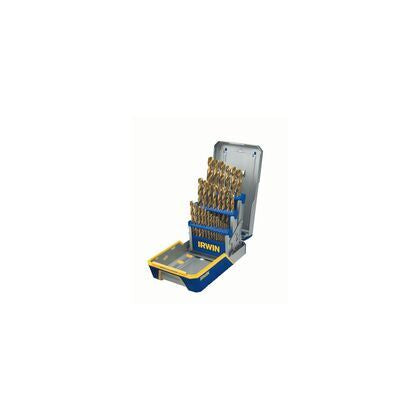 IRWIN Irwin 3018003 Drill Bit Set, Titanium Nitride Coated, 29-Piece
