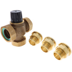 CALEFFI Caleffi 523180A 3-way high-flow thermostatic mixing valve 1-1/2 inch