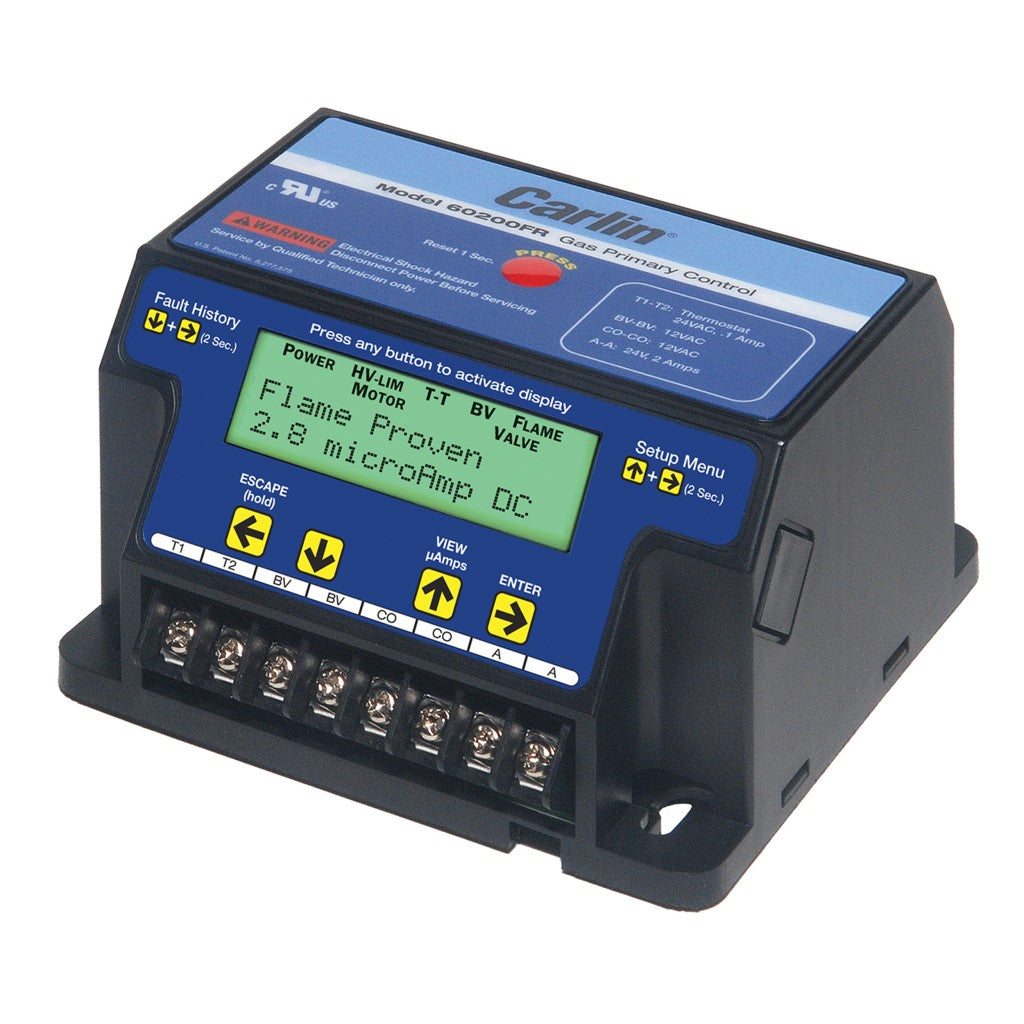 CARLIN COMBUSTION TECHNOLOGY Carlin Combustion Technology 60200FRNS 60200FR primary programmable control no recycl