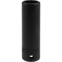 PROTO Proto J7322 1/2 inch Drive Deep Impact Socket 11/16 inch 12 Point
