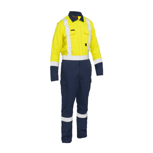 PIP Pip 385MFRHC-YN/M Bisley FR Ripstop Two Tone Coverall H Tape M