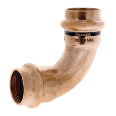NIBCO Nibco 907765rpc pc9607-lt 3/8 od press 90 elbow 3/8 in. o.d. x 3/8 in. o.d. 90 degree