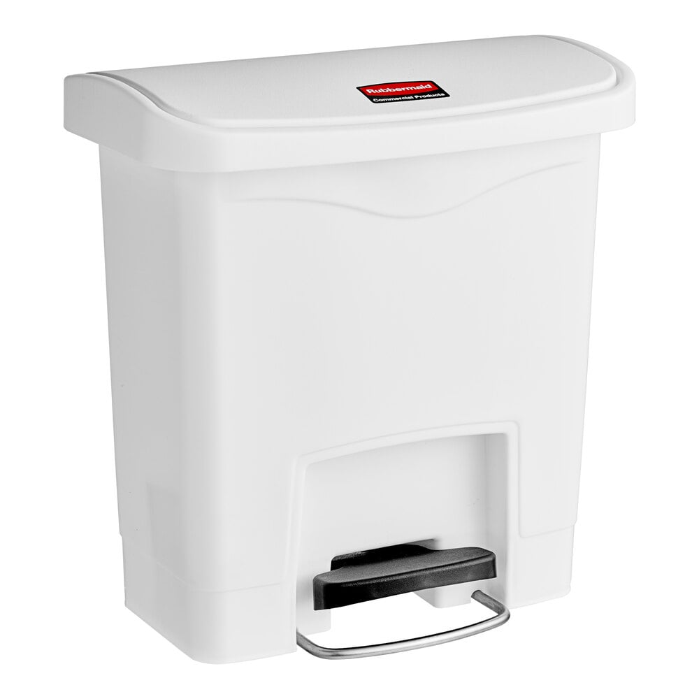 RUBBERMAID Rubbermaid 1883554 Commercial Products Step-On Trash Container 4 gal Capacity