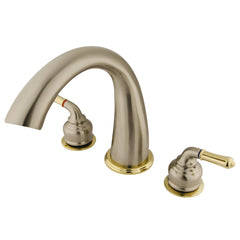 KINGSTON BRASS Kingston Brass KS2369 Tulare Milano Two-Handle 3-Hole Deck Mount Roman Tub Faucet 8 to 36 Inch Widespread
