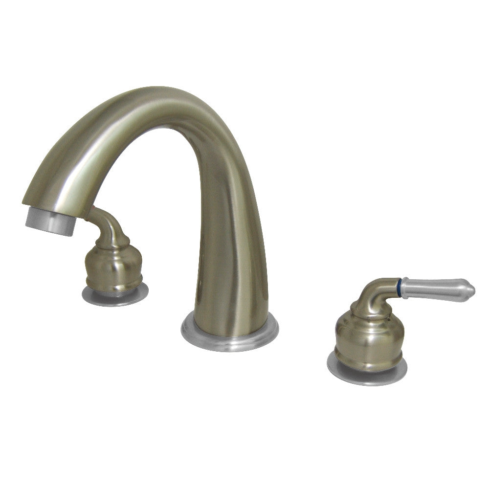 KINGSTON BRASS Kingston Brass KS2369 Tulare Milano Two-Handle 3-Hole Deck Mount Roman Tub Faucet 8 to 36 Inch Widespread
