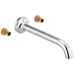 BRIZO Brizo T70475-PCLHP Odin Two-Handle Wall Mount Tub Filler Less Handles