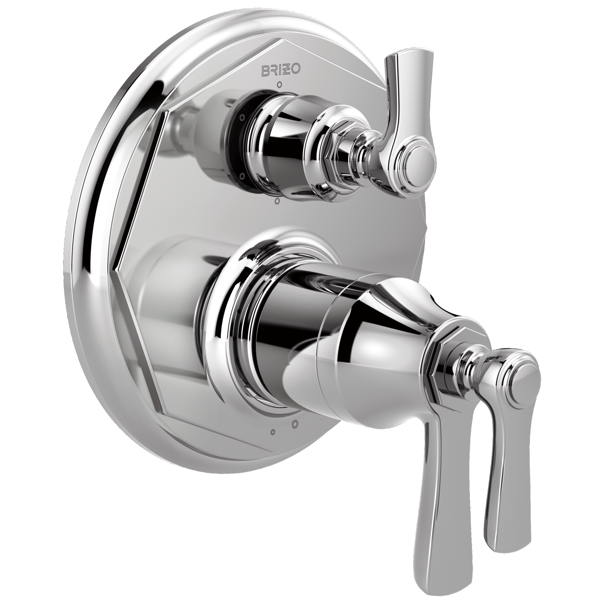BRIZO Brizo T75661-PC Rook TempAssure Thermostatic Valve with 6-Function Diverter Trim 7.2 gpm 7 in Dia