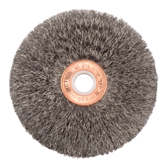 WEILER Weiler 15533 Wheel Brush Small Diameter 20000 rpm 3 in Dia 5/8 in Face 1/2 in Arbor