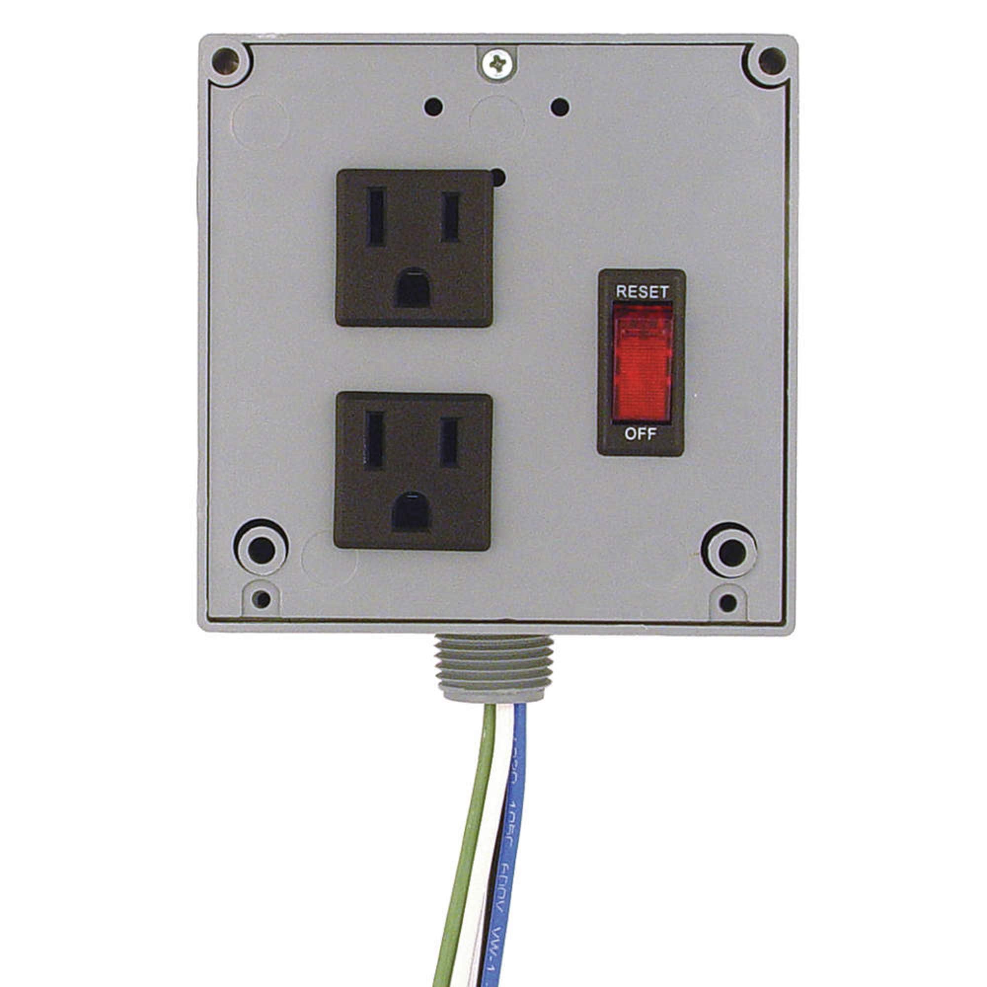FUNCTIONAL DEVICES Functional Devices PSPT2RB4 Enclosed Power Control Center 4 Amp 2 Outlets Terminals