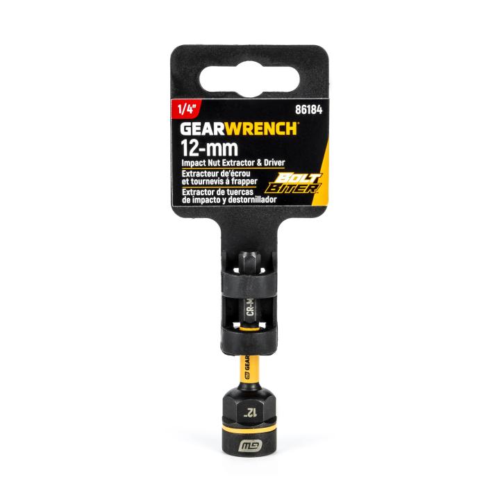 GEARWRENCH Gearwrench 86184 1/4 inch Drive Bolt Biter Nut Driver 12mm